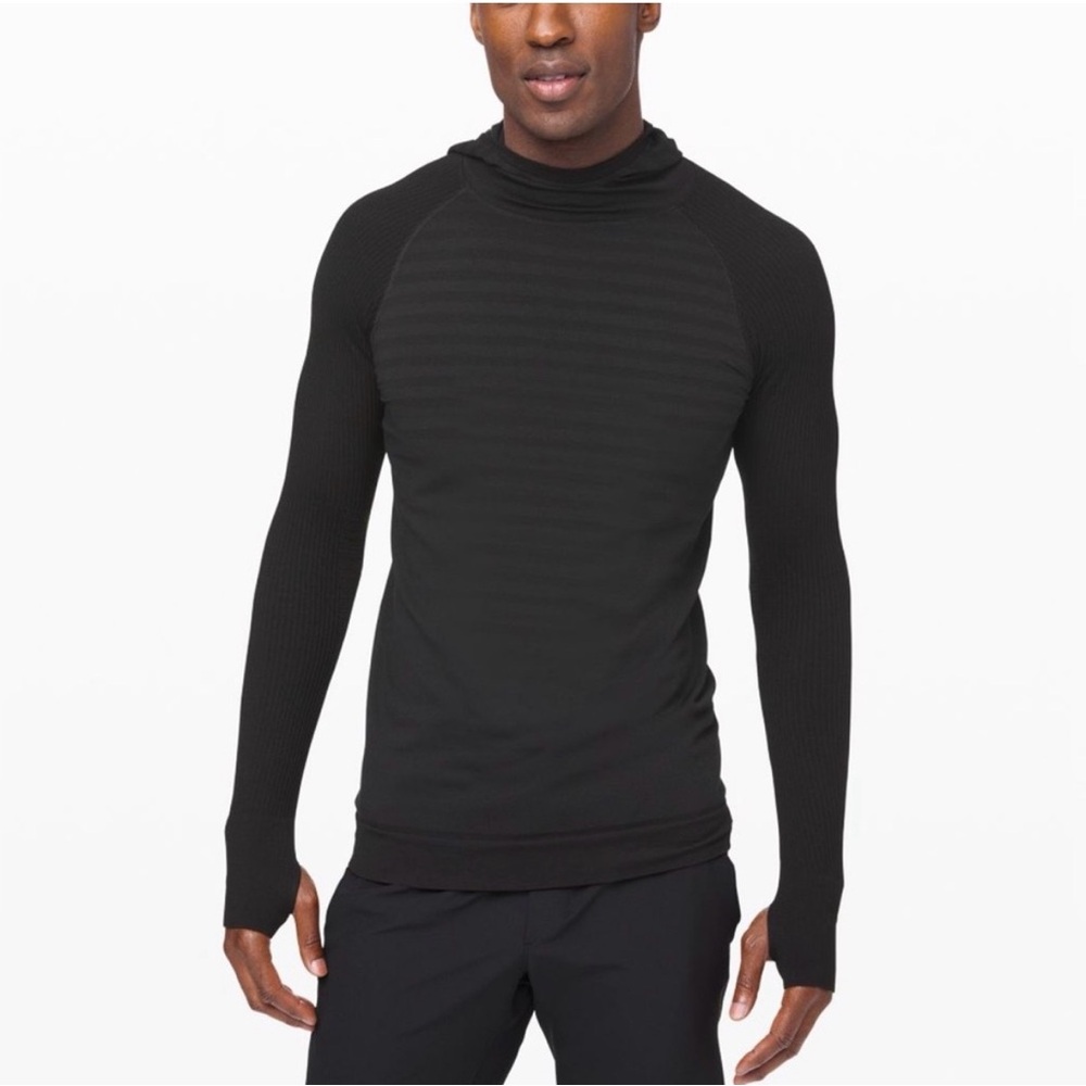 Lululemon Men's Keep The Heat Thermal Athletic Sports
Hoodie In Black Sz L